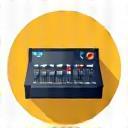 Audio mixer icon representing production